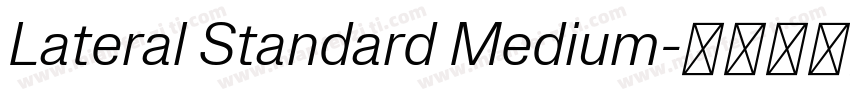 Lateral Standard Medium字体转换